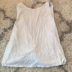 LuLu lemon white top with back tie detail